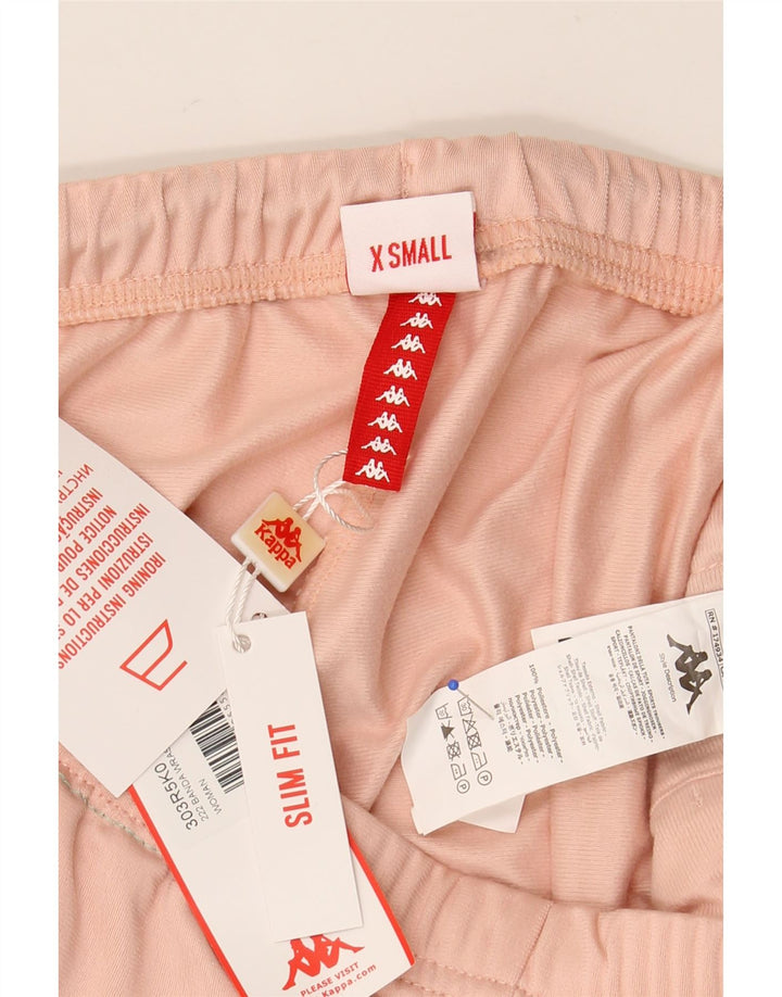 KAPPA Женский спортивный костюм с графическим рисунком Брюки для бега UK 6 XS Розовый с цветными блоками