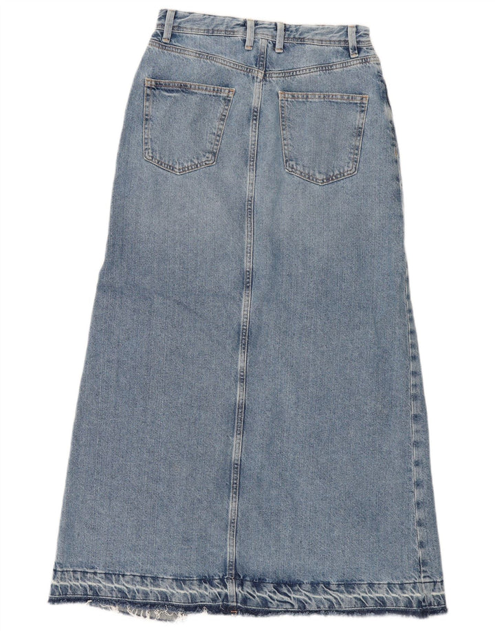 Женская джинсовая юбка макси Zara XS W24 синяя