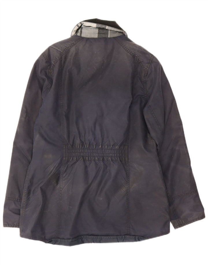 Женская куртка Barbour из вощеного хлопка UK 10, маленькая, темно-синяя, хлопок