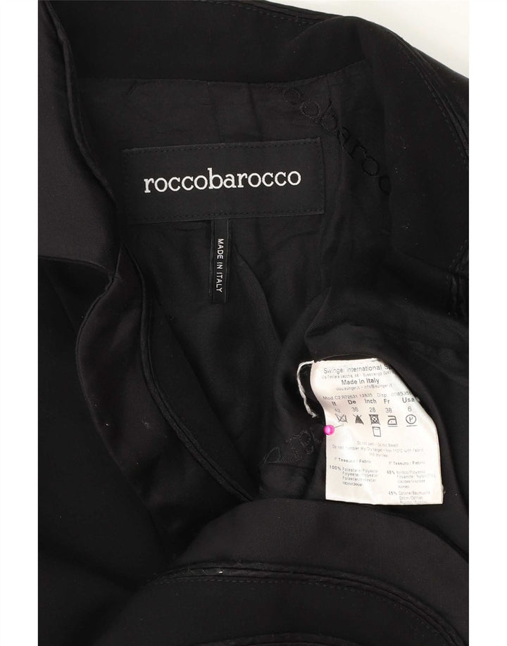 Женский пиджак на 2 пуговицах Roccobarocco IT 42, средний черный, полиэстер