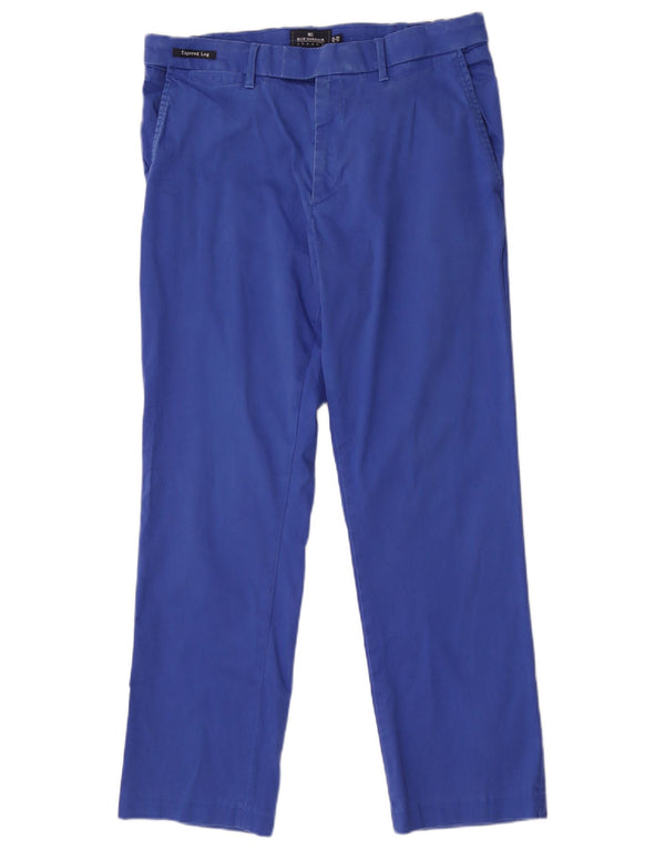 Мужские зауженные брюки-чиносы Marks & Spencer Blue Harbour W34 L29 синие