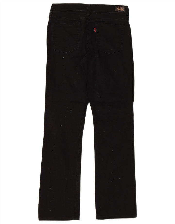 LEVI'S Womens 505 Straight Jeans US 6 Medium W30 L30 Black Cotton