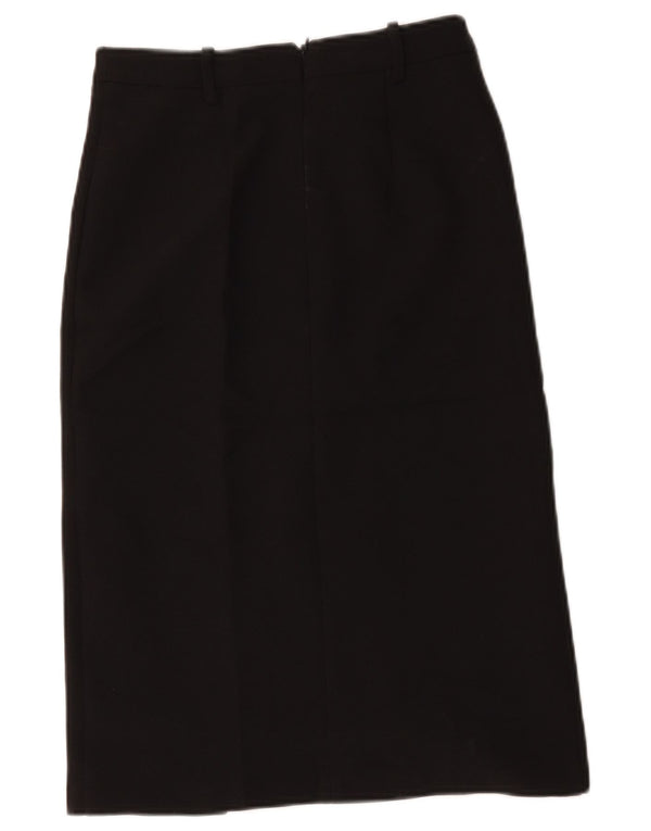 Женская прямая юбка Topshop UK 6 XS W26, черный полиэстер
