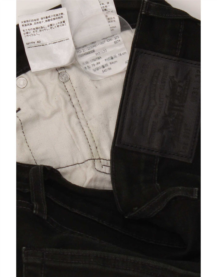 Мужские джинсы Levi's Slim 511 W31 L32, черный хлопок