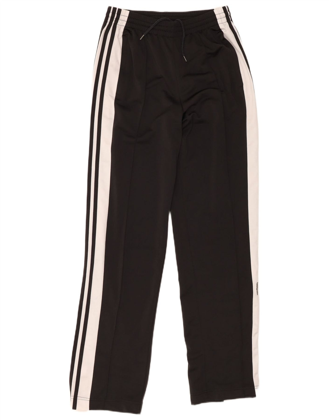 Женские спортивные брюки Adidas UK 8, маленькие черные, полиэстер с цветными блоками