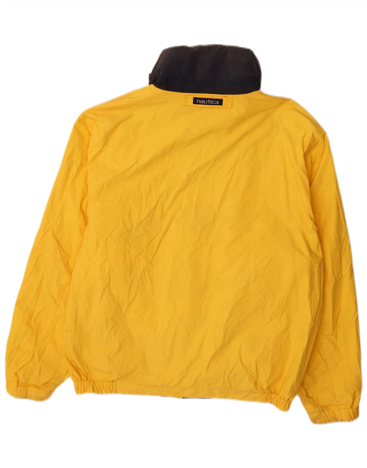 Мужская двусторонняя куртка Nautica UK 40, большая разноцветная хлопковая с цветными блоками
