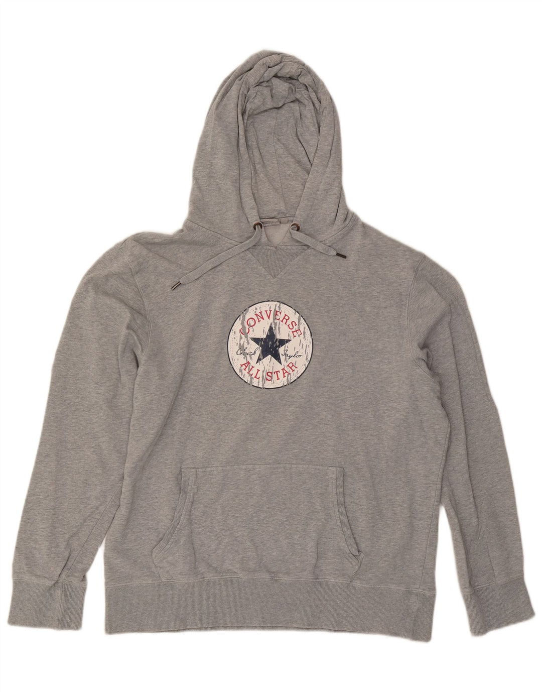 Мужской джемпер с капюшоном Converse XL, серый в крапинку