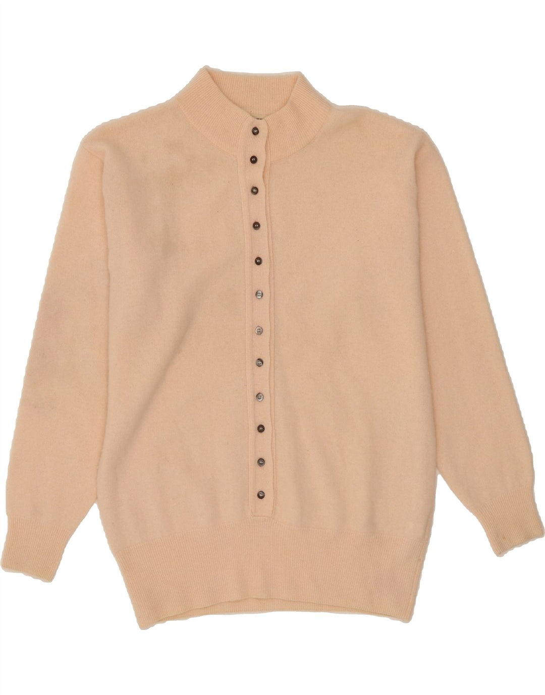 MAMUT MODEN Womens Turtle Neck Jumper Sweater UK 12 Medium Pink Lambswool Vintage Mamut Moden and Second-Hand Mamut Moden from Messina Hembry 