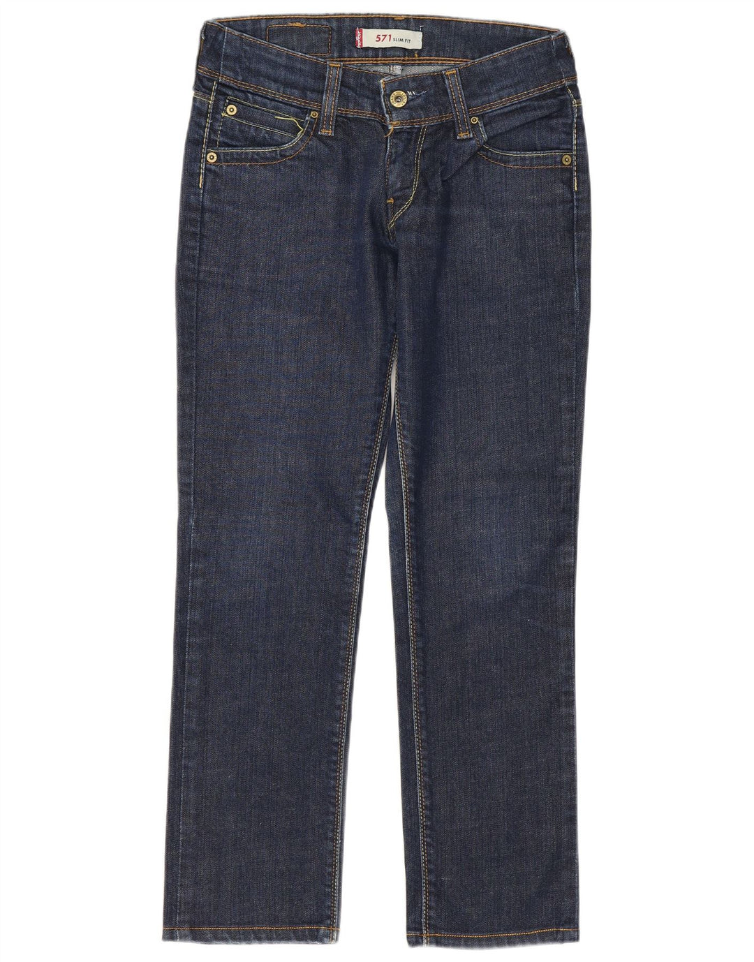 Женские узкие джинсы Levi's 571 W26 L26 синие, хлопок