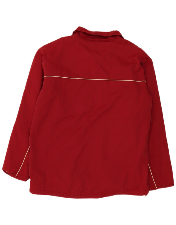 Мужская ветровка Fila UK 42 XL бордовый полиамид с цветными блоками