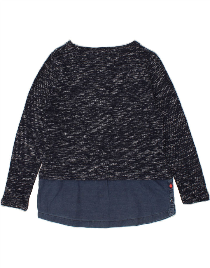 WHITE STUFF Womens Boat Neck Jumper Sweater UK 12 Medium Navy Blue Flecked Vintage White Stuff and Second-Hand White Stuff from Messina Hembry 