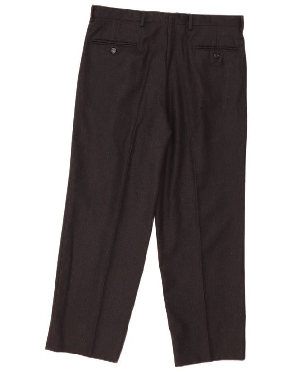 Мужские костюмные брюки Titanus IT 52 XL W36 L29 серые из натуральной шерсти