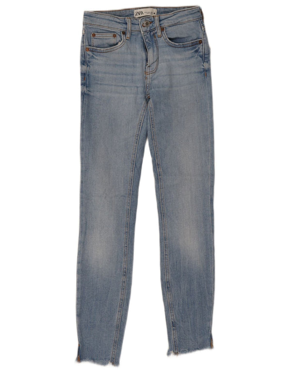 Женские джинсы скинни Zara EU 34 2XS W24 L26, синий хлопок