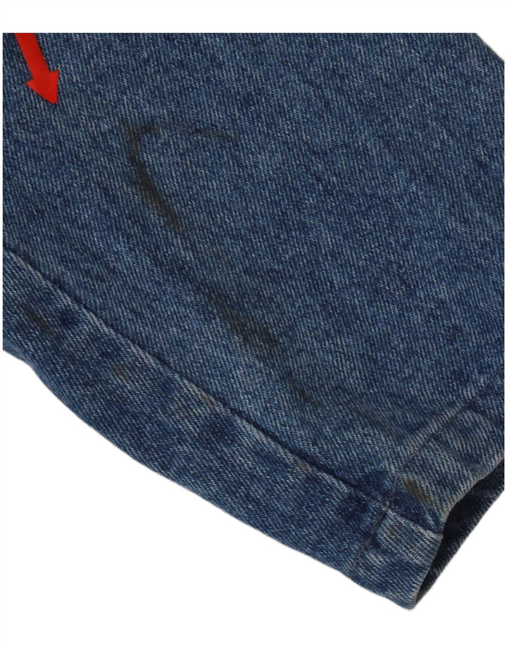 Женский джинсовый пиджак на 1 пуговице Bianca Maria Caselli UK 10, маленький синий