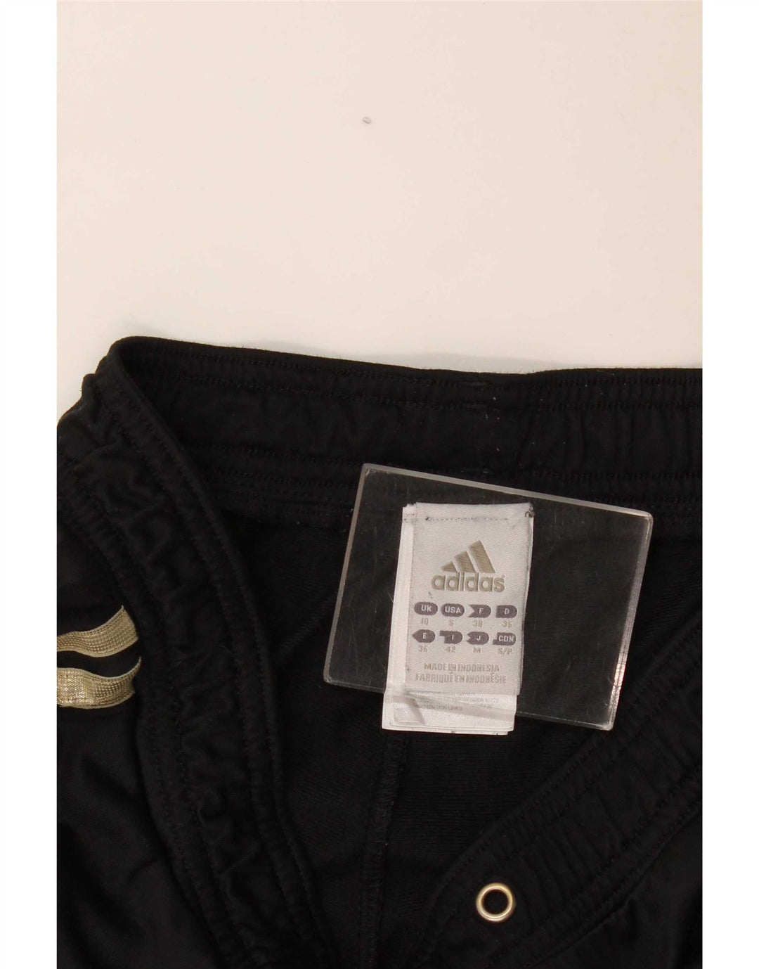 Женские спортивные брюки Adidas UK 10, маленькие черные из полиэстера