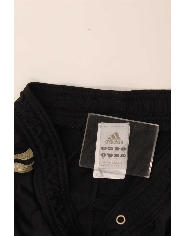 Женские спортивные брюки Adidas UK 10, маленькие черные из полиэстера