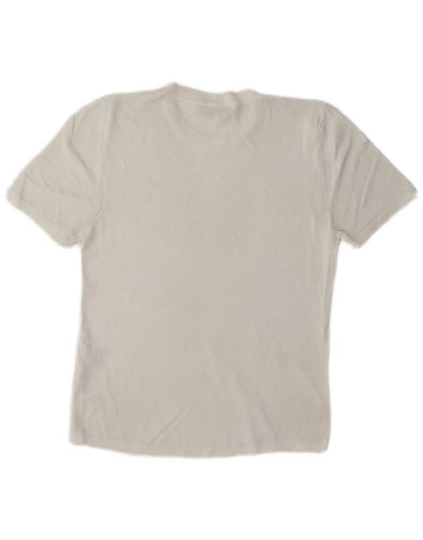Женская футболка Zara Top UK 12 Medium White Viscose
