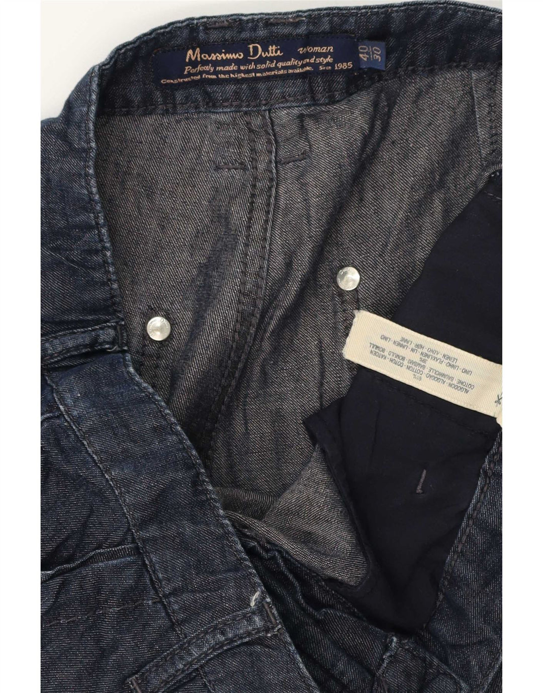 Женские джинсовые шорты Massimo Dutti EU 40 Medium W30 Темно-синие, хлопок