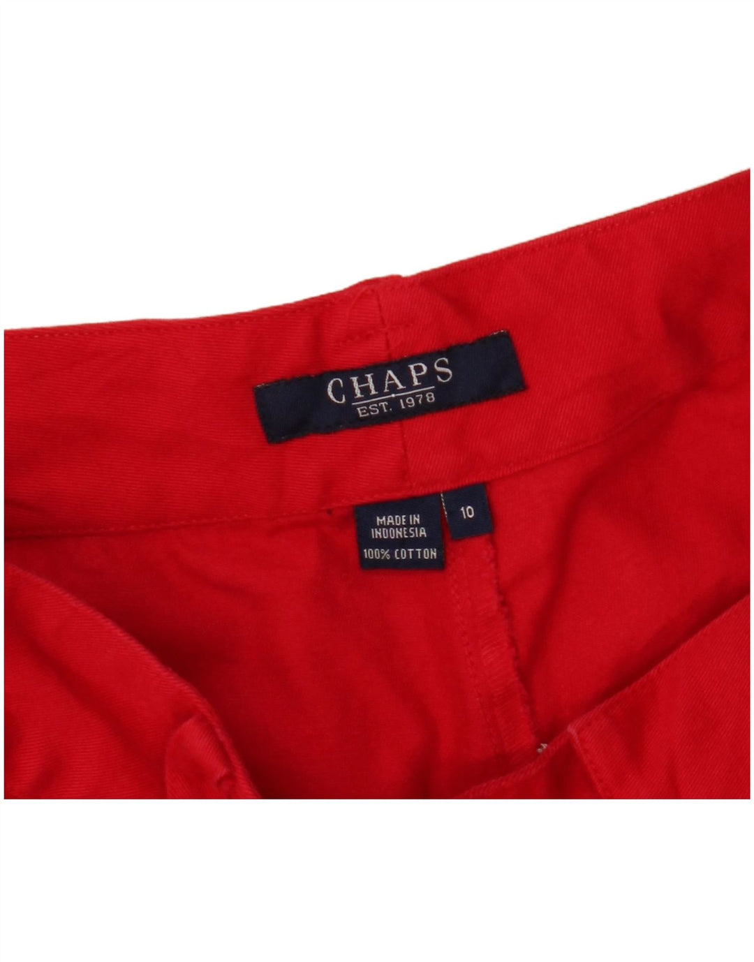 Женские повседневные шорты Chaps, большие размеры W32, красный хлопок, США 10