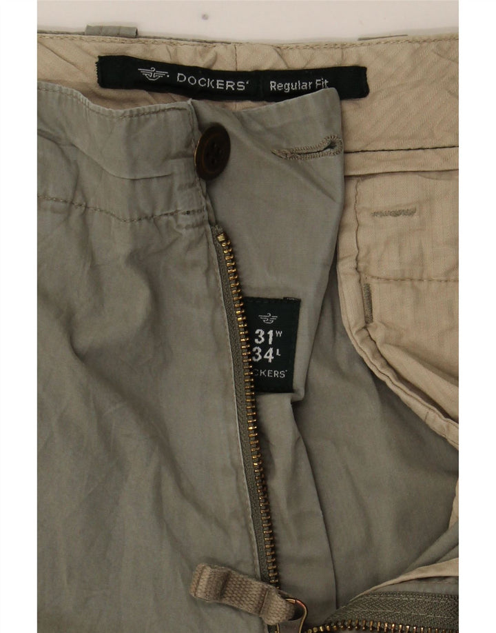 Мужские брюки-карго Dockers стандартного кроя W31 L34 хаки