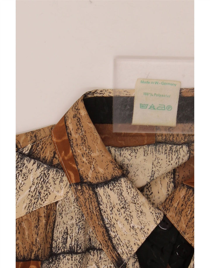 FRANKENWALDER Женская блузка-рубашка EU 42, большой коричневый лоскутный полиэстер