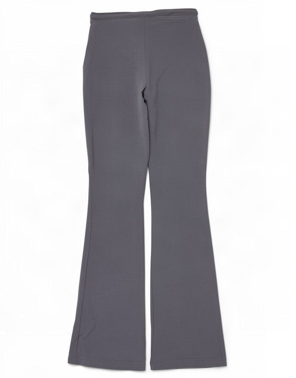 Женские спортивные брюки-клеш Zara UK 12, хлопковый средний серый цвет