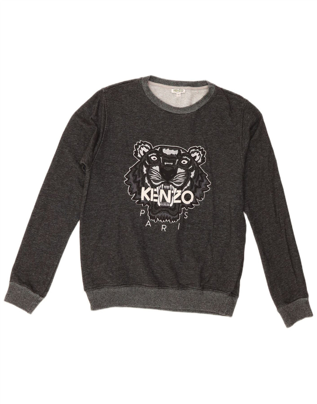 Свитшот Kenzo с рисунком для мальчиков, 15-16 лет, серый хлопок