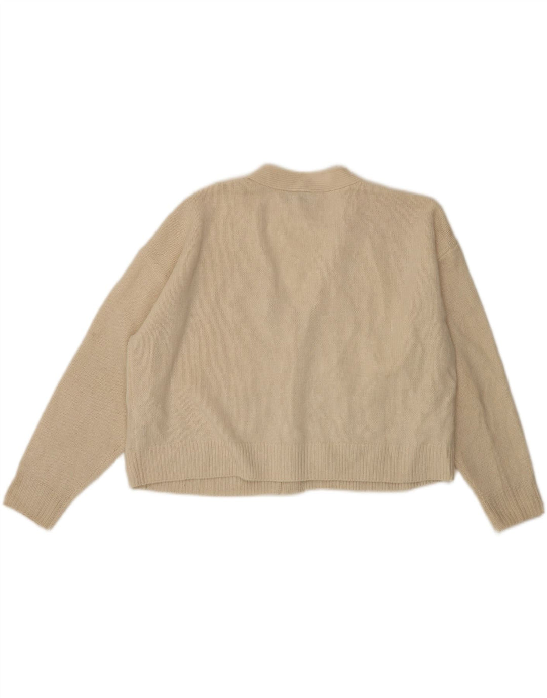 Женский укороченный кардиган оверсайз Zara UK 10, маленький размер, белая шерсть