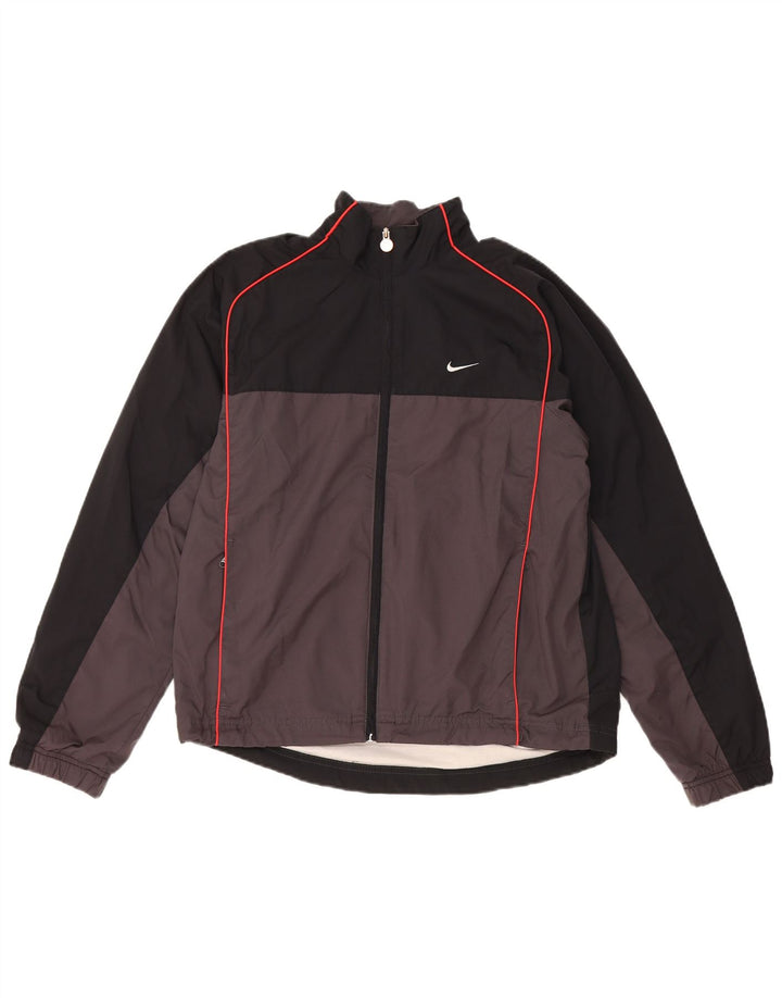 Мужской спортивный костюм Nike Top Jacket UK 35/37, маленький серый полиэстер с цветными блоками