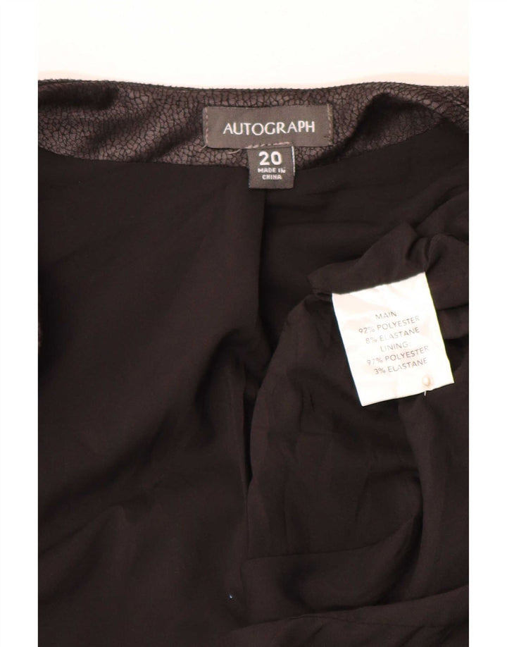 Женский открытый пиджак Marks & Spencer с автографом UK 20 2XL, черный
