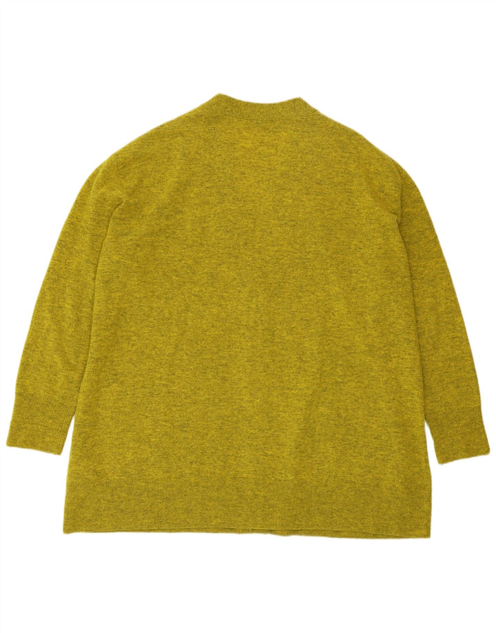 Женский удлиненный кардиган большого размера COS UK 14, средний зеленый в крапинку