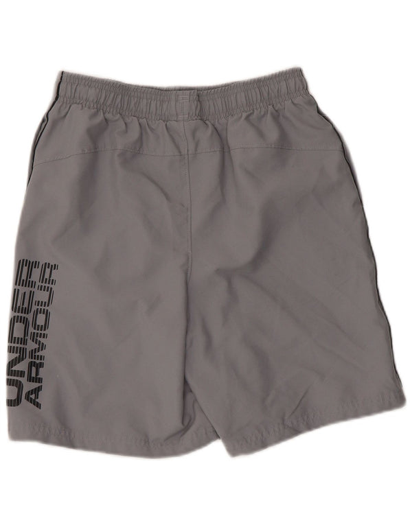 Спортивные шорты с рисунком Heat Gear для мальчиков Under Armour, 11–12 лет, большие серые