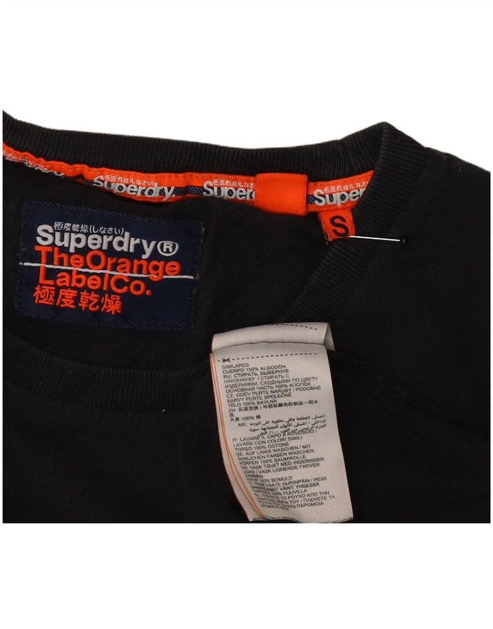 Мужская футболка Superdry, маленький черный хлопок
