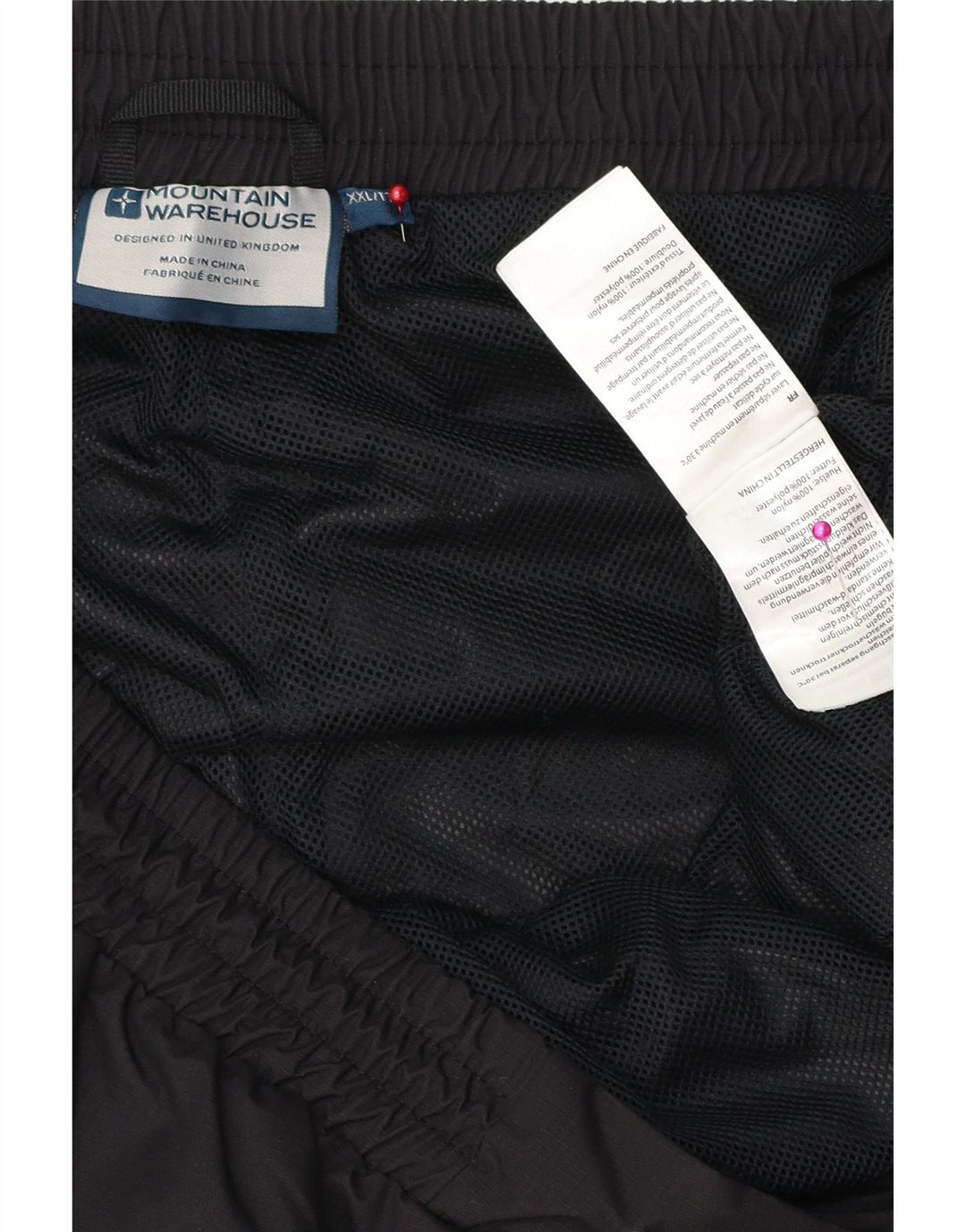 Мужские водонепроницаемые брюки Mountain Warehouse 2XL, черный полиэстер