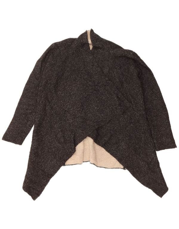 Женский открытый кардиган Zara UK 16, большой черный акрил