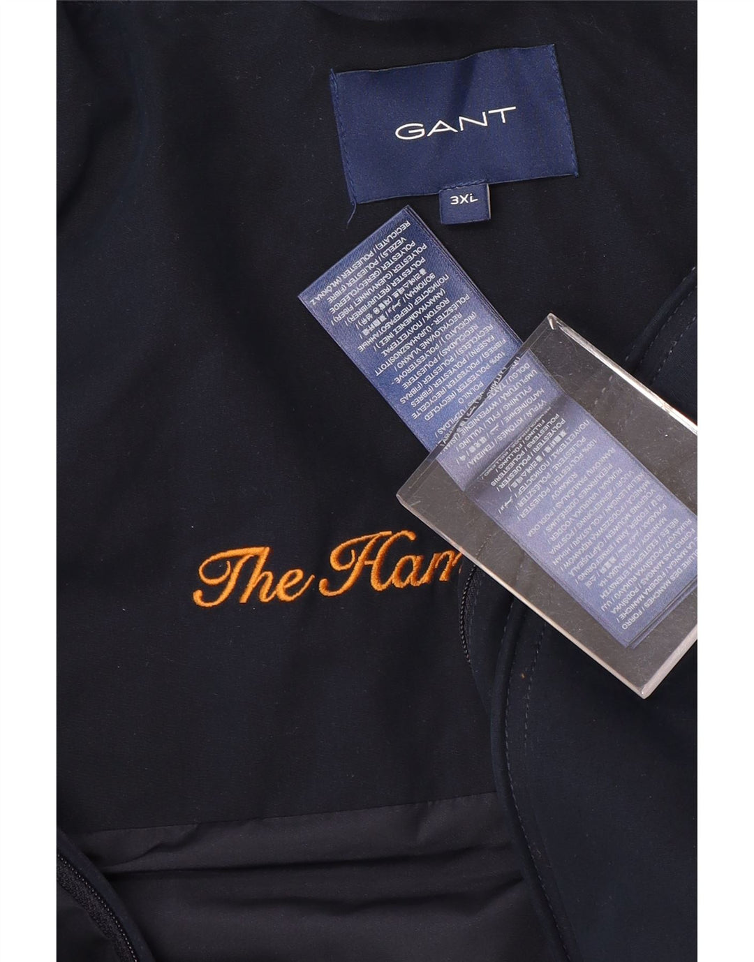 Мужская куртка-бомбер GANT UK 46 3XL Темно-синий полиэстер