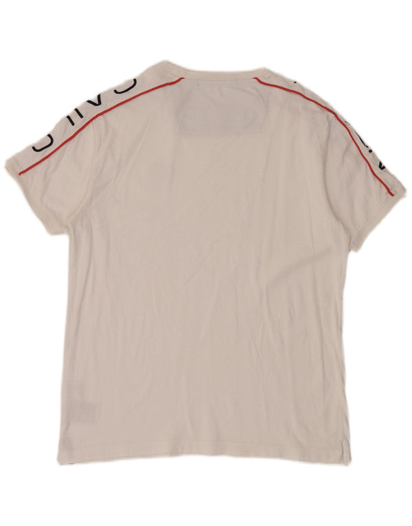 North Sails Mens Graphic T-Shirt Top Large White Cotton