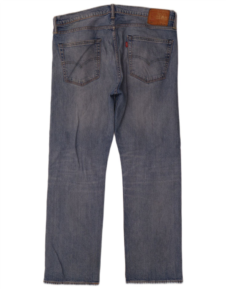 Мужские прямые джинсы Levi's 504 W36 L30 синие, хлопок