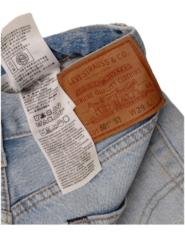 Женские джинсовые шорты LEVI'S 501 с высокой талией W29, средний синий