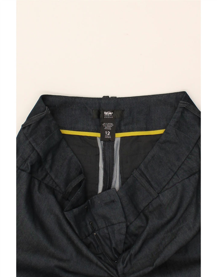 MOSSIMO Womens Stretch Casual Trousers US 12 Large W34 L32 Navy Blue Vintage Mossimo and Second-Hand Mossimo from Messina Hembry 