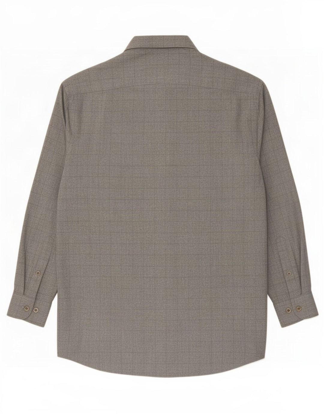 Мужская высокая рубашка Massimo Dutti, размер 42, большая серая клетка, вискоза