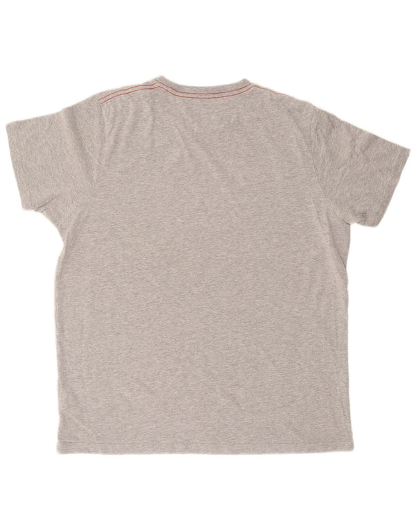 Мужская футболка с рисунком WEIRD FISH, большой серый хлопок