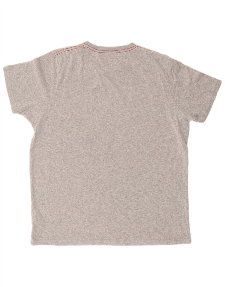 Мужская футболка с рисунком WEIRD FISH, большой серый хлопок