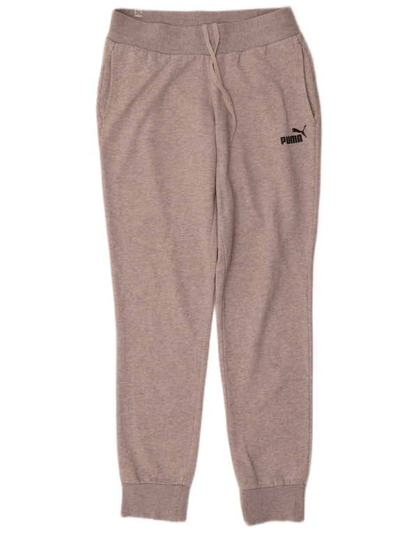 Женские спортивные брюки Puma Joggers UK 12, хлопок среднего серого цвета