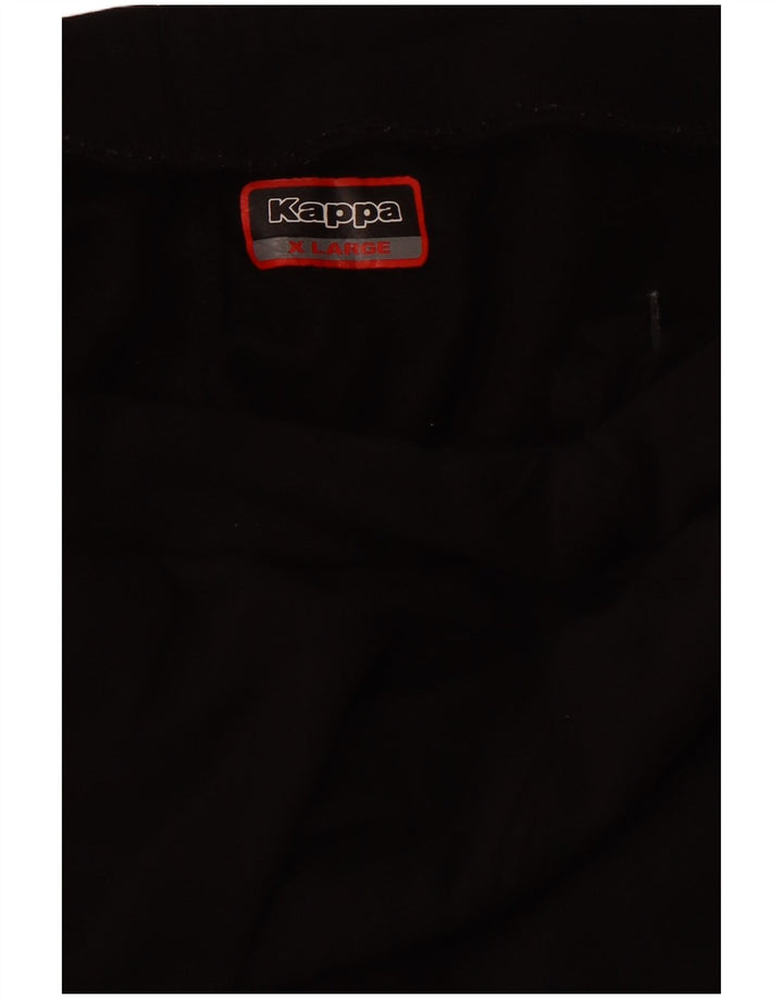 KAPPA Женский спортивный костюм Брюки Джоггеры UK 18 XL Черный