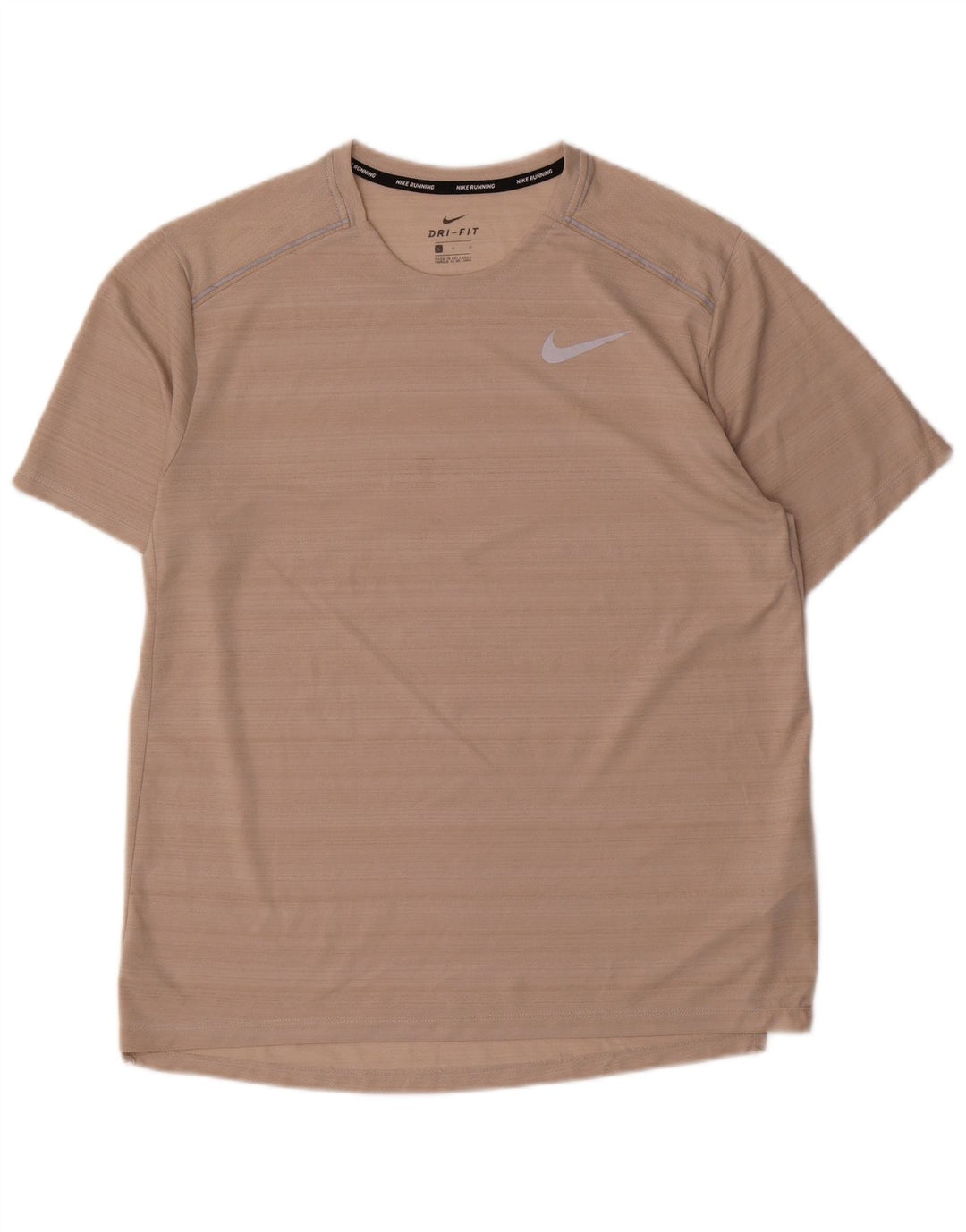 Мужская футболка Nike Dri Fit из полиэстера с большой розовой полоской