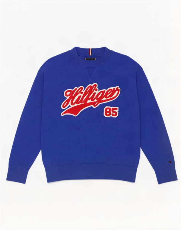 Tommy Hilfiger Свитшот с рисунком для мальчиков 11–12 лет, синий хлопок