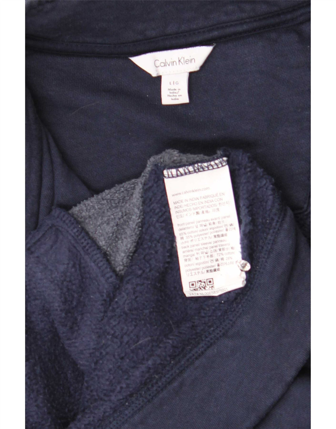 Мужская спортивная куртка Calvin Klein, большая темно-синяя хлопковая куртка