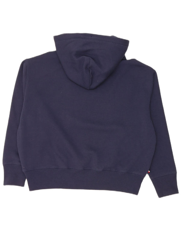 Женский джемпер с капюшоном Tommy Hilfiger UK 14, средний, темно-синий