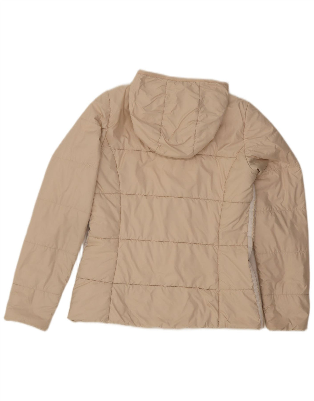 Женская утепленная куртка Adidas с капюшоном UK 14, средний белый полиэстер